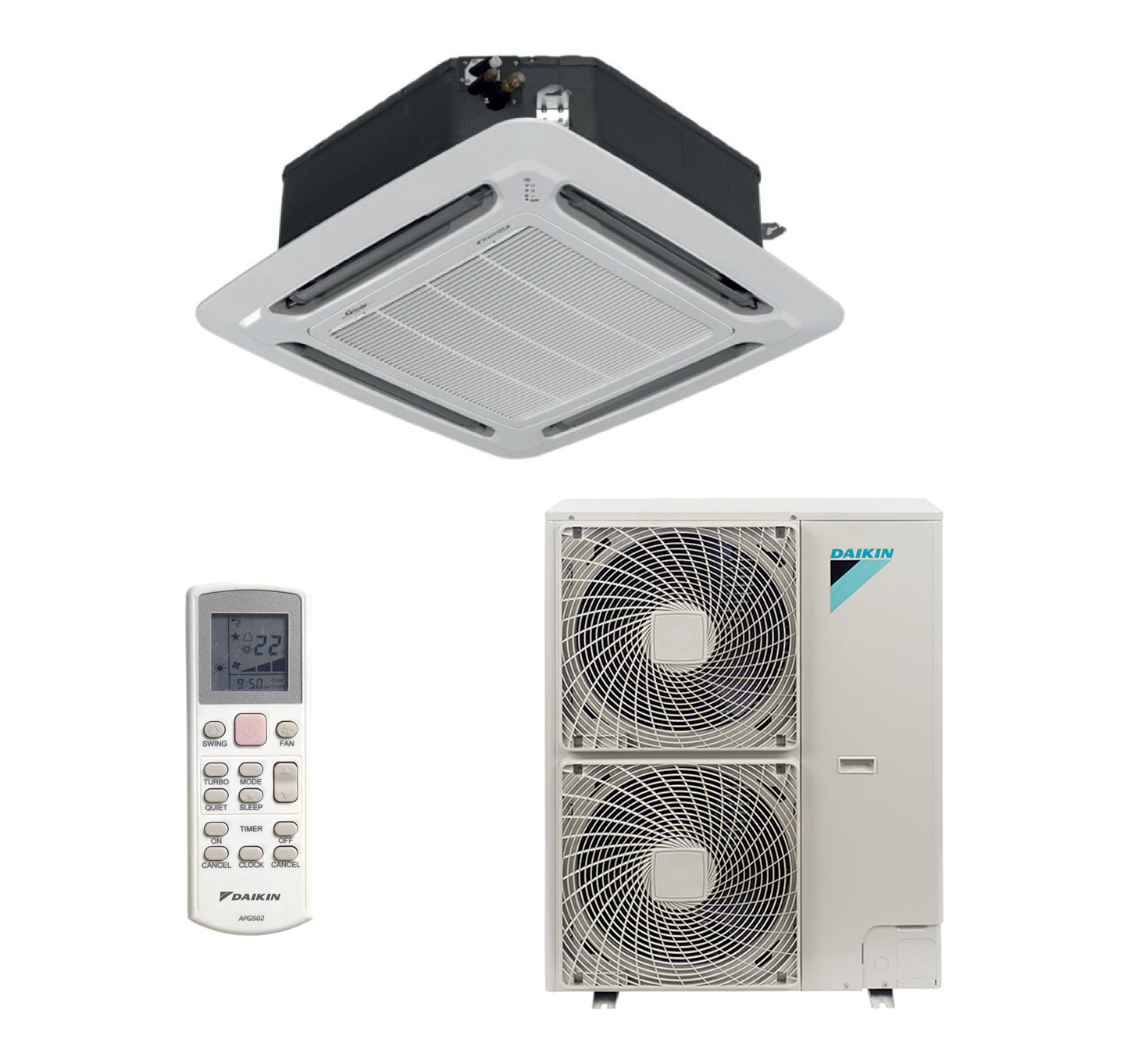 Кондиционер кассетный Daikin FCQN125EXV/RQ125DXY от интернет-магазина ClimateON