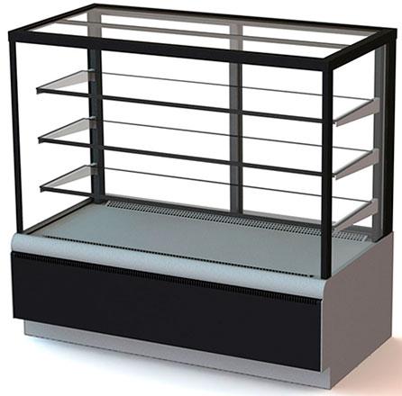 Витрина кондитерская Carboma KC70 VM 1,3-1 Light (ВХСв - 1,3д Сube Техно)(1801976p) от интернет-магазина Climateon